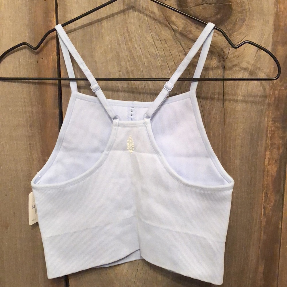 Free People Ignite Braided Set Leggings Crop Top In Peak A Blue Size M/L - Picture 6 of 17